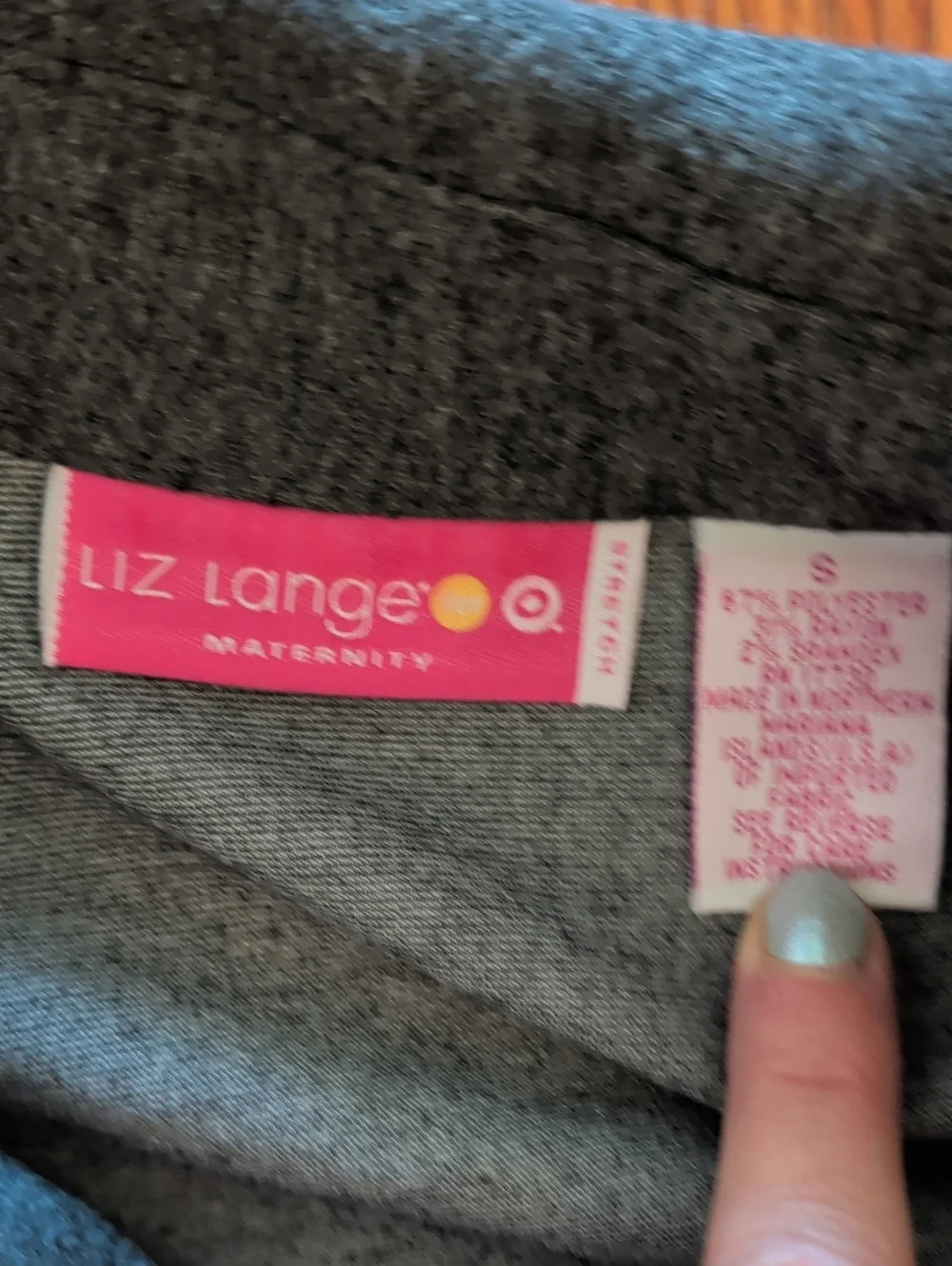 Liz Lange Gray Maternity Two Piece Skirt And Top.